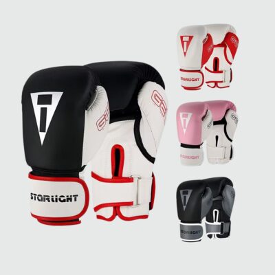 Gants de boxe épais pour entraînement et compétition de différentes couleurs.