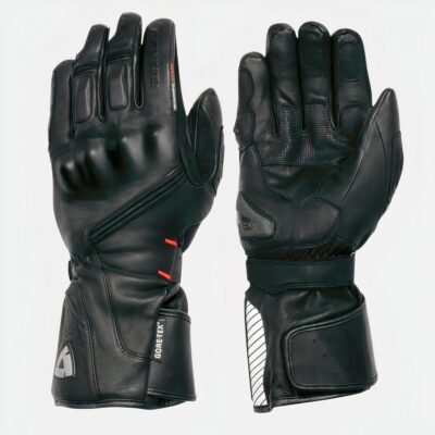 2 gants de moto noirs