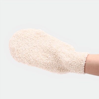 Gant exfoliant beige