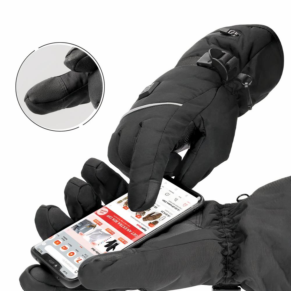 Gants Chauffant Batterie Rechargeable Gants Chauffants, VIPITH Électriques Rechargeables Gants Chauffants Gant Chauffant Ski