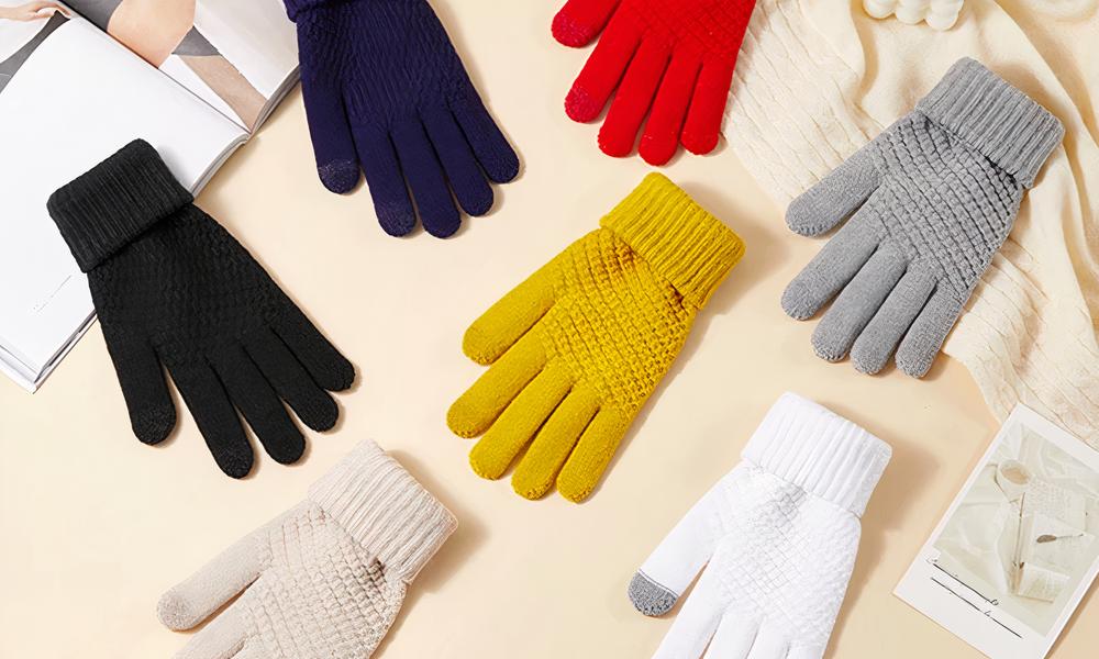 Gants Tricotés Sans Doigts En Laine De Style Coréen Pour Femmes, Gants Dhiver Chauds À Demi Doigts, Couleur Unie, Design Simple Du 20,15 € | DHgate