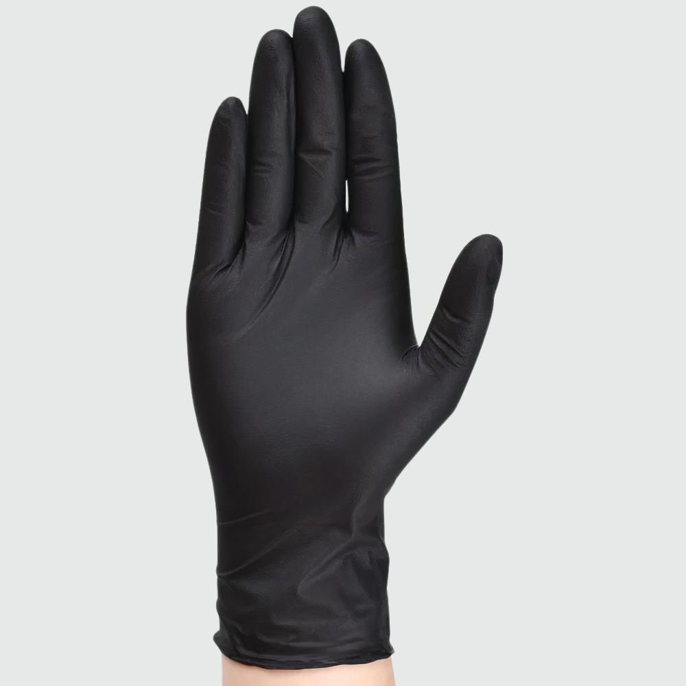 Gant en nitrile noir.