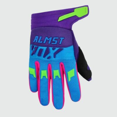 Gants de moto enfants multicolores.