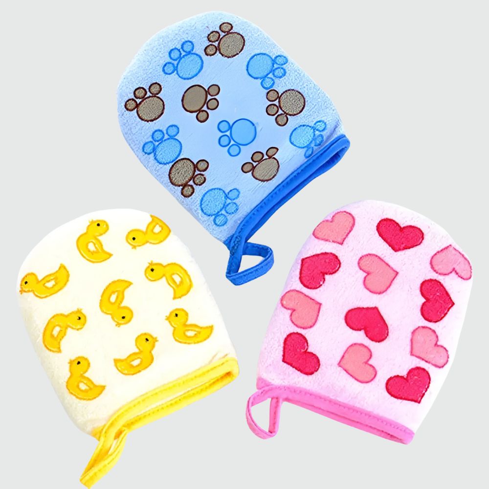 IMG_petit_gant_toilette_colorés 3 petits gants de toilette colorés pour enfant